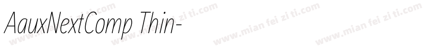 AauxNextComp Thin字体转换